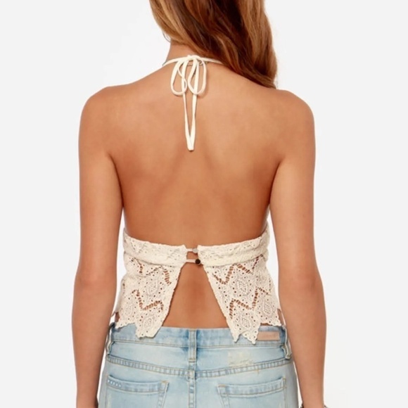LULUS Somedays Lovin' Tambourine Cream Crochet Top - Size Small - Picture 2 of 12